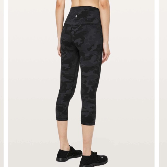 Lululemon Align Crop *21" Incognito Camo Multi Grey - Picture 1 of 8